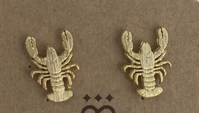 Crawfish Post Earrings