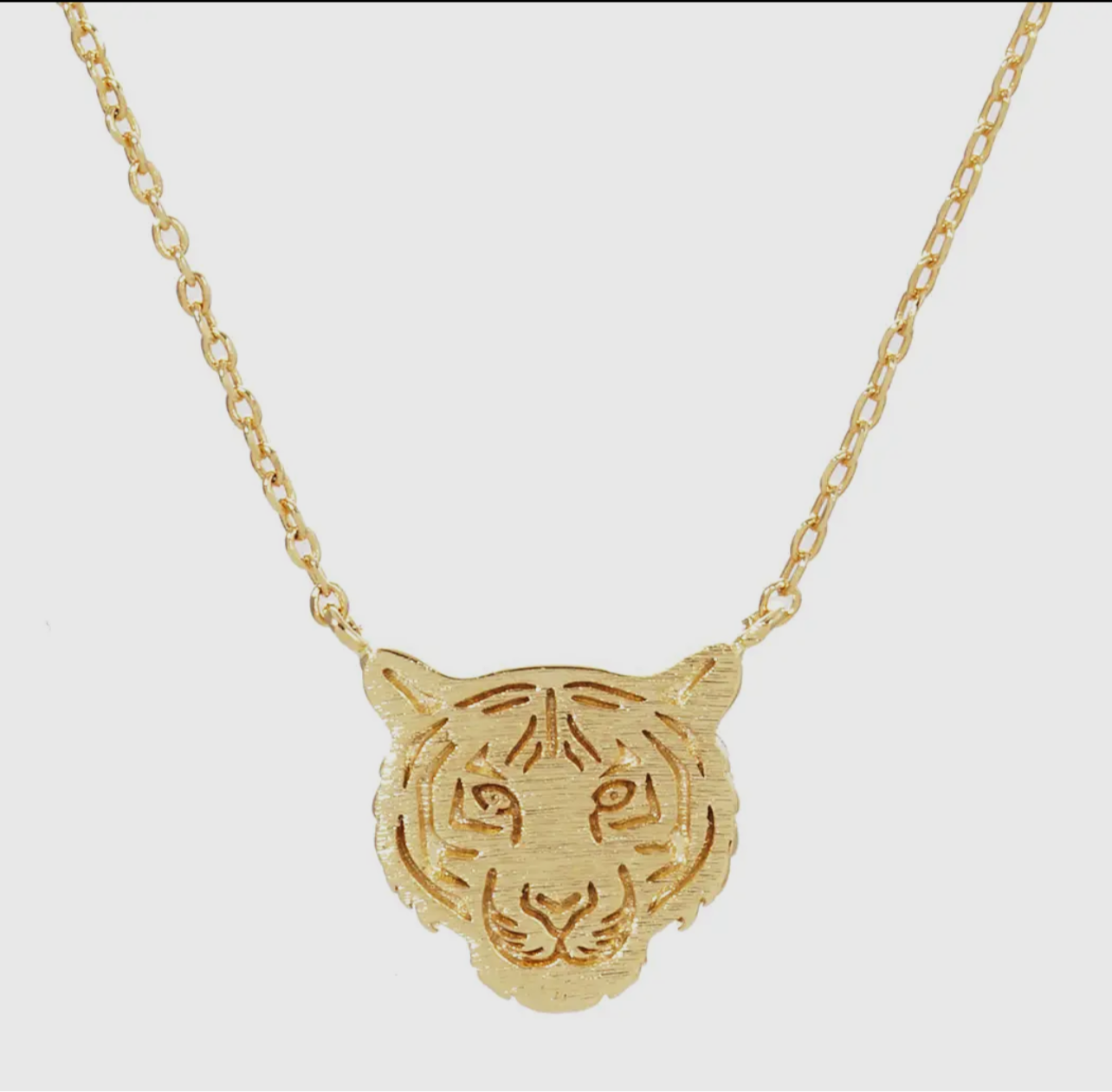 Tiger Face Necklace