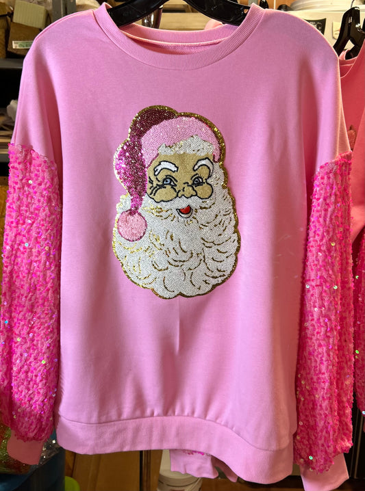 Sequin Santa Sweater