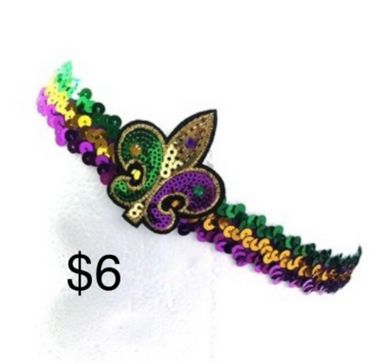 Mardi Gras Fleur De Lis Headband