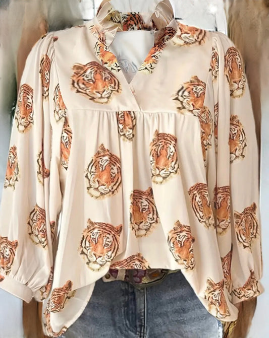 Tiger Print Top