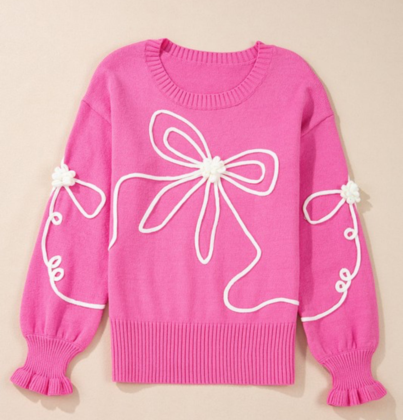 Flower Bow Sweater