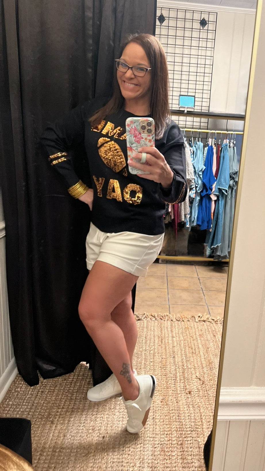GameDay Football Sequin Sweater