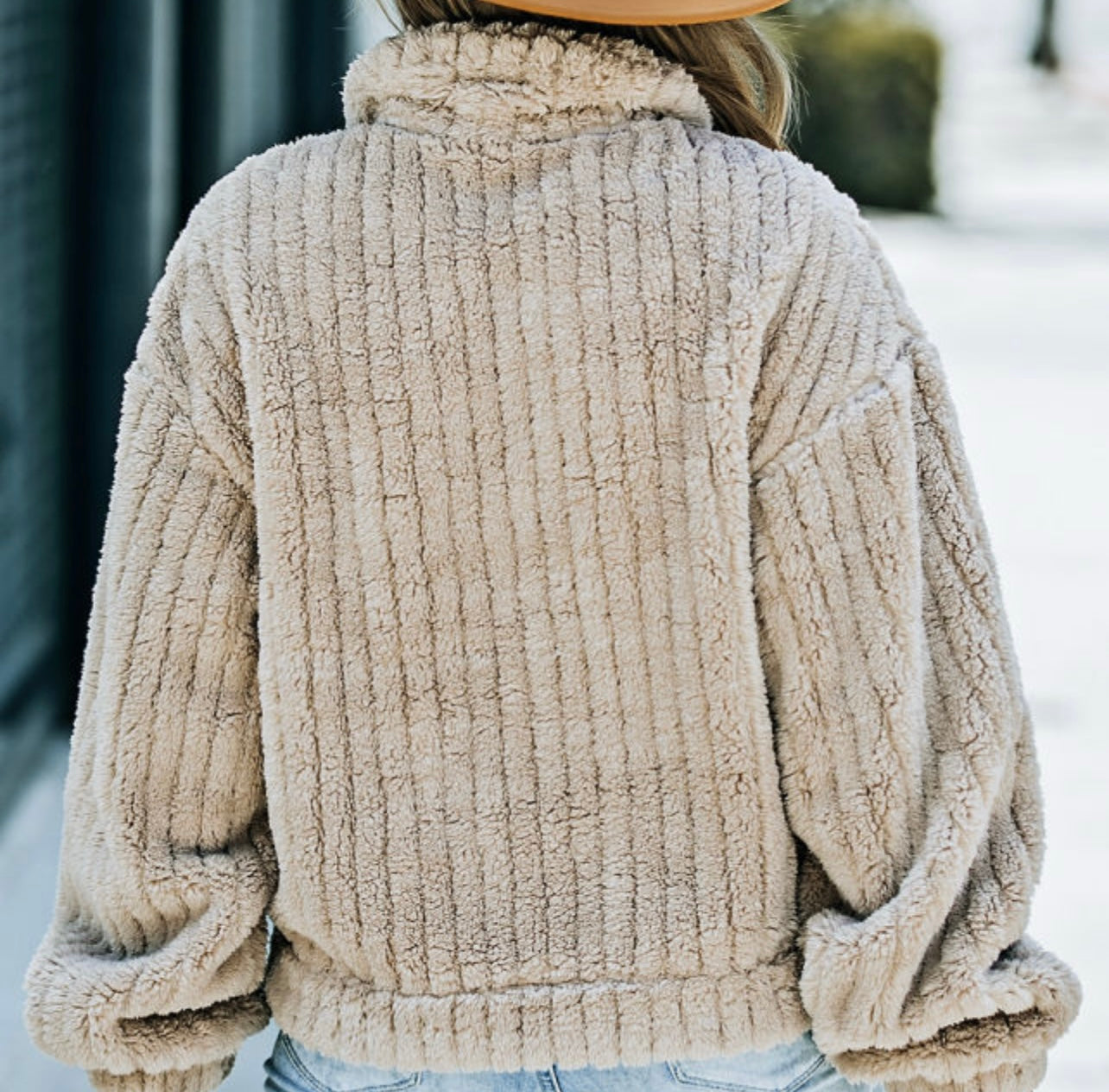 Plush Fleece Button Up Jacket