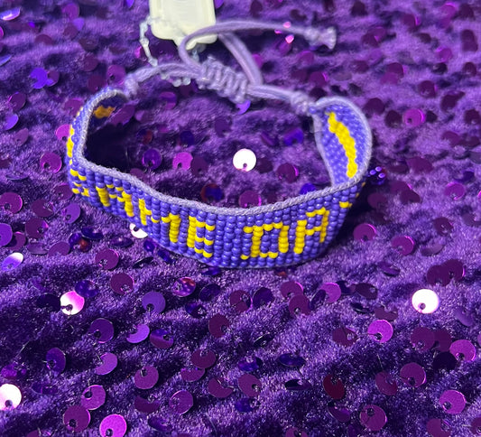 GameDay Beaded Adjustable Bracelet