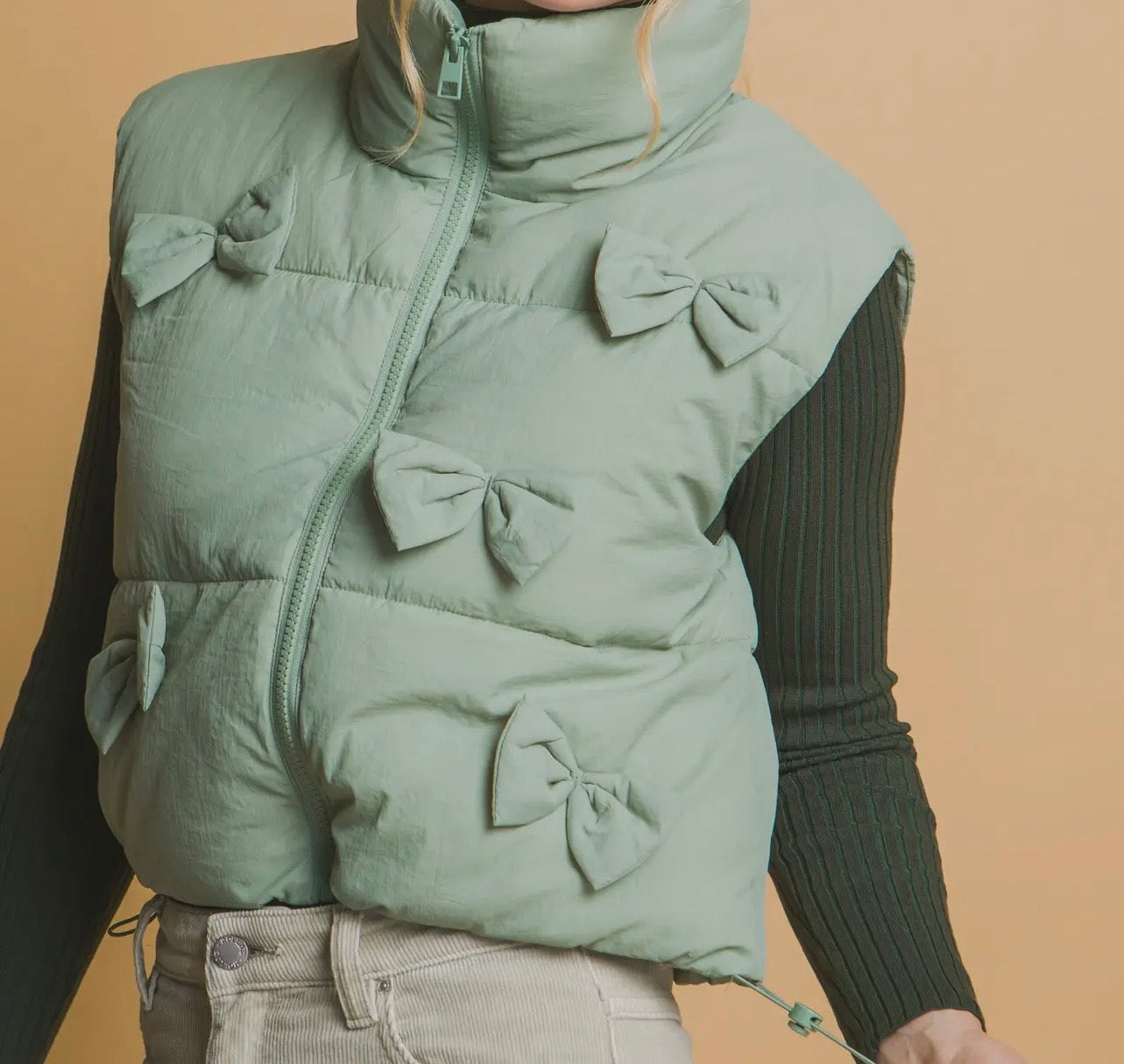 Bow Puffer Vest