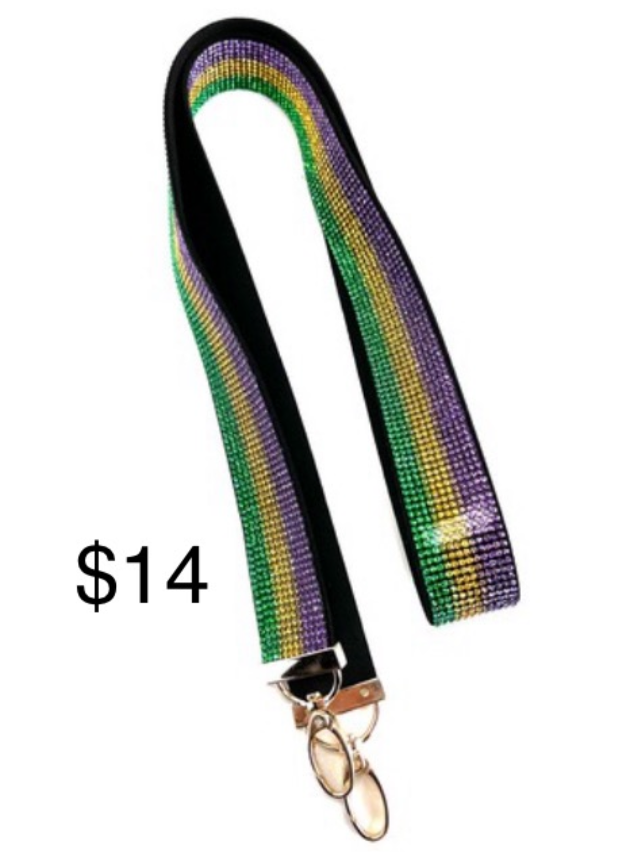 Mardi Gras Purse Strap