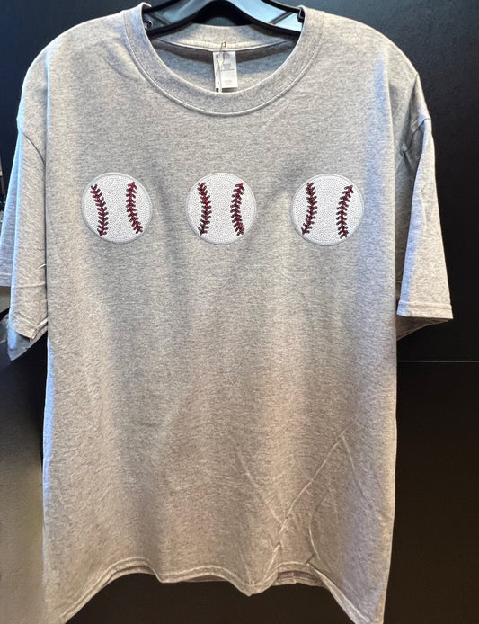 Sequin Baseball Tee