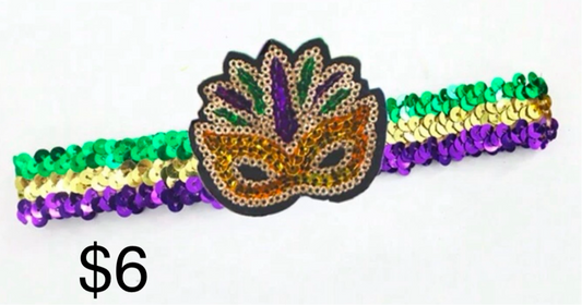 Mardi Gras Mask Headband