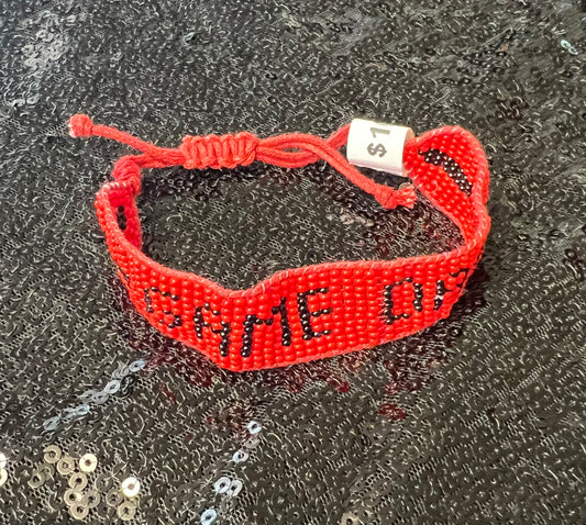 GameDay Adjustable Beaded Bracelet