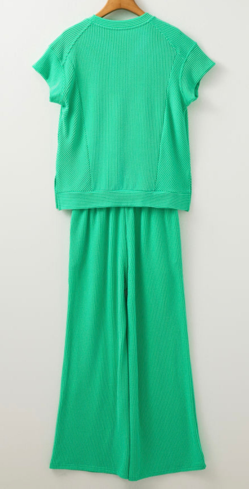 Corded Short Sleeve Pants Set