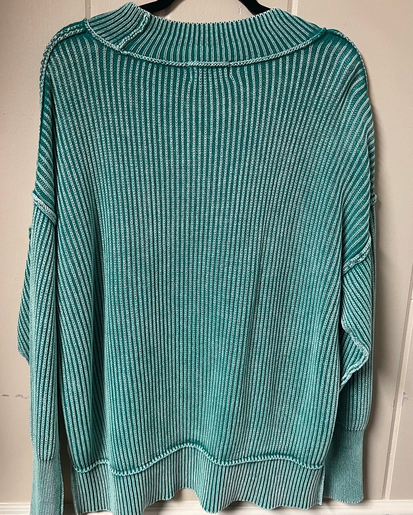 Washed Ribbed Sweater