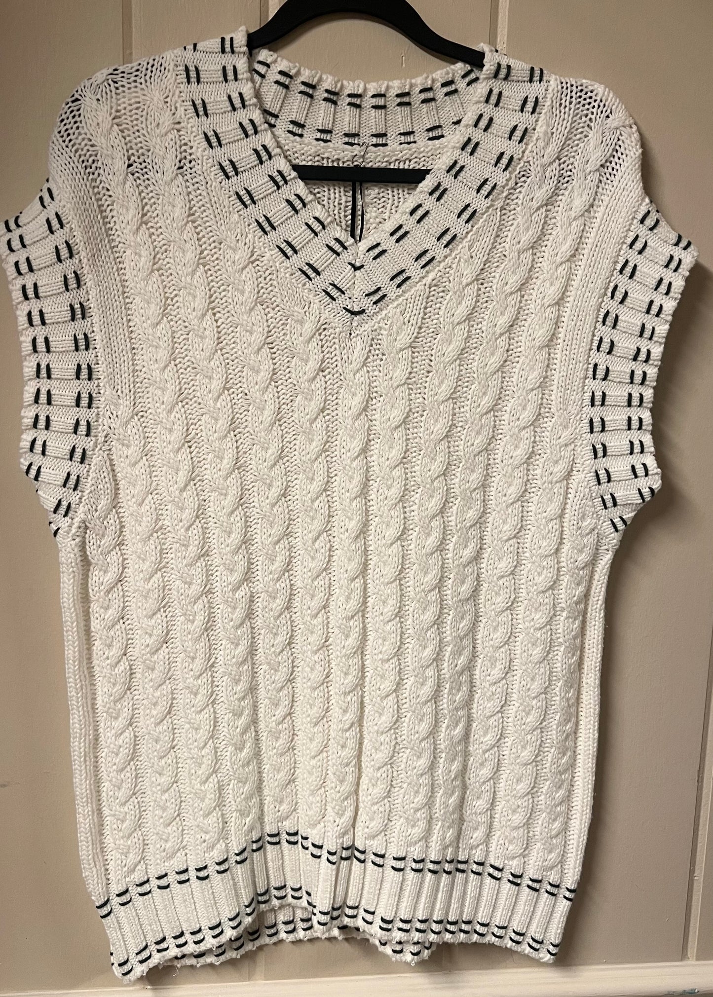 V-Neck Knit Sweater
