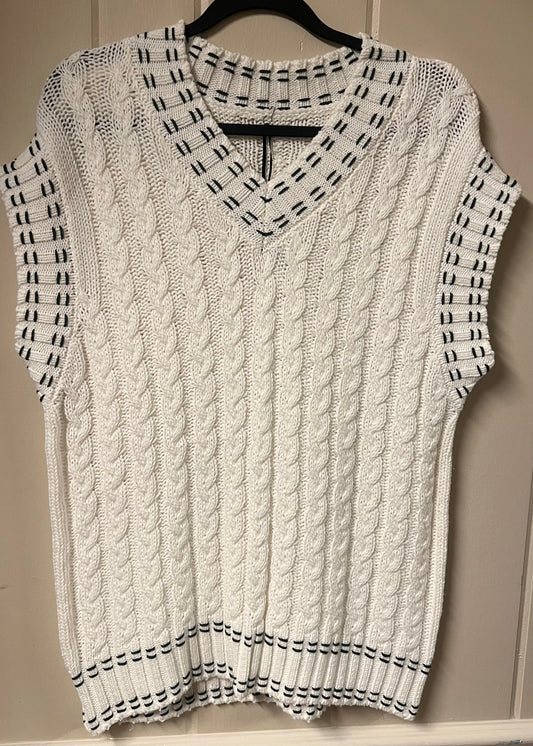 V-Neck Knit Sweater