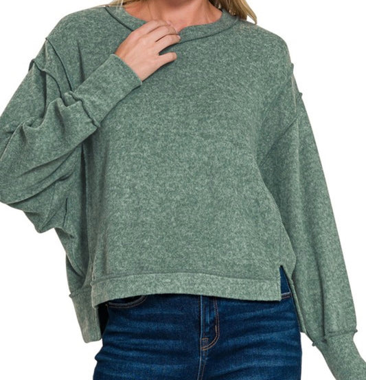 Brushed Hacci Sweatshirt