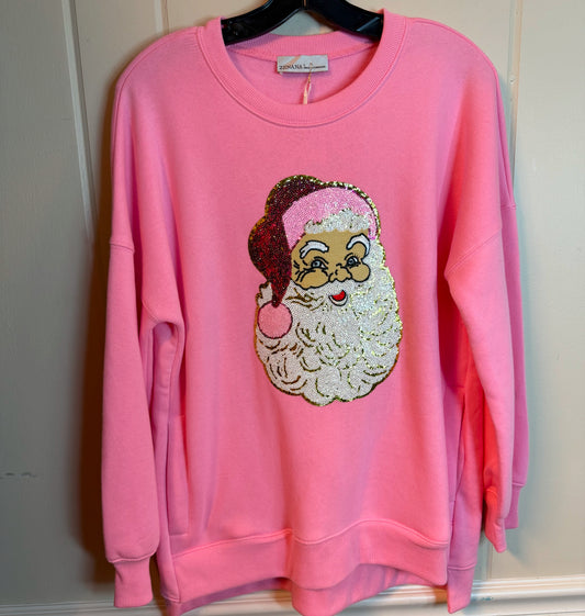Santa Sequin Sweatshirt
