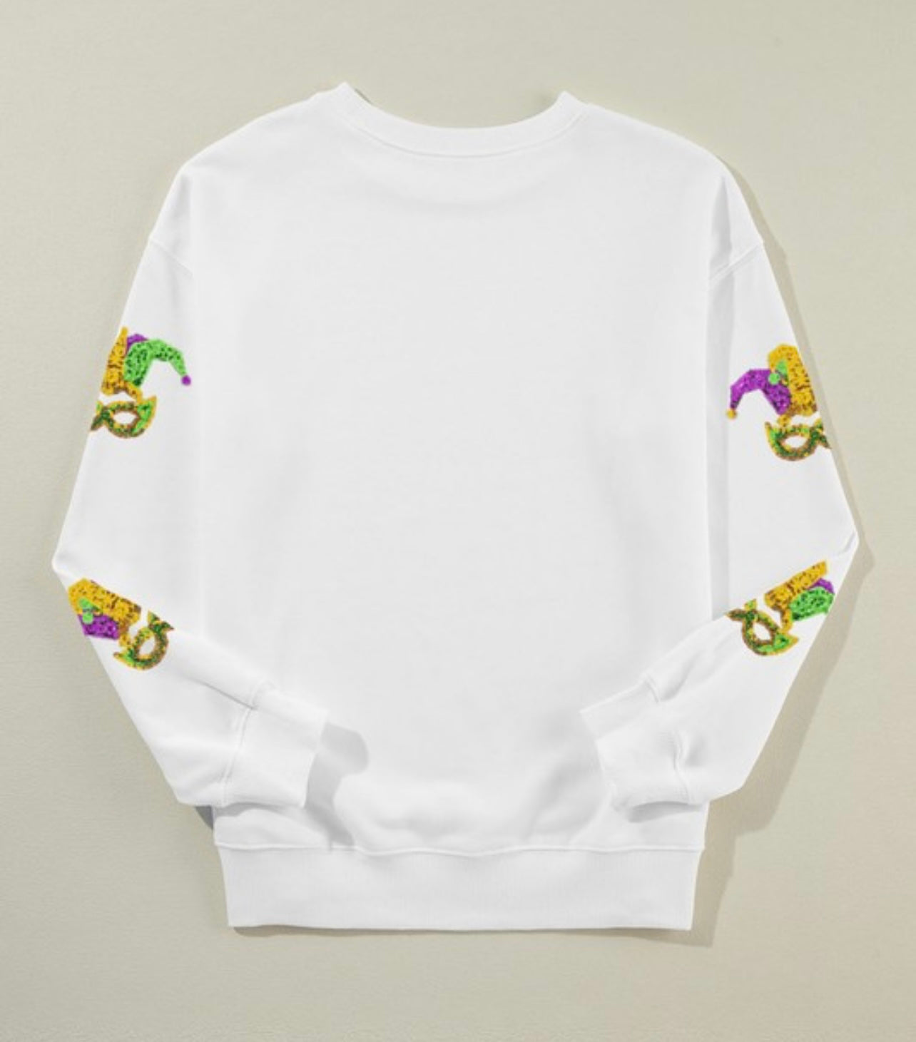 Sequin Crown Mask Sweatshirt