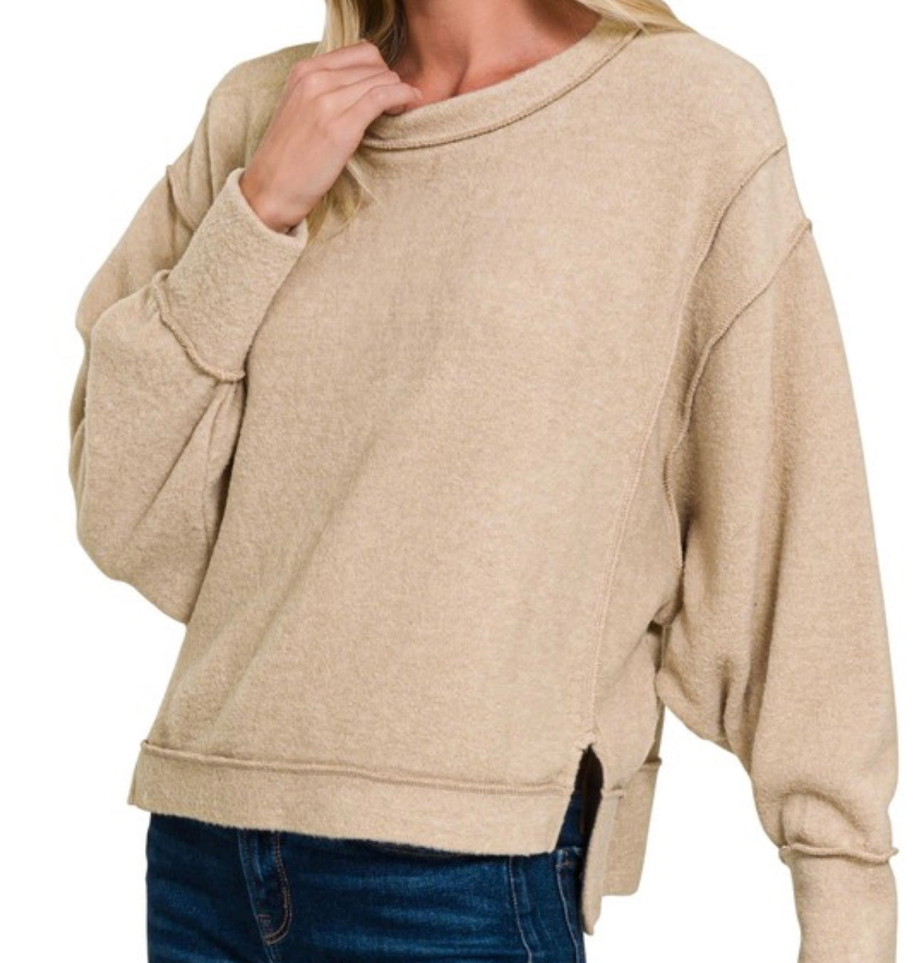 Brushed Hacci Sweatshirt