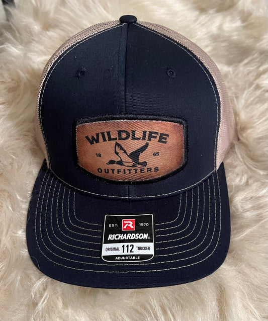W-Navy/Khaki Duck Patch