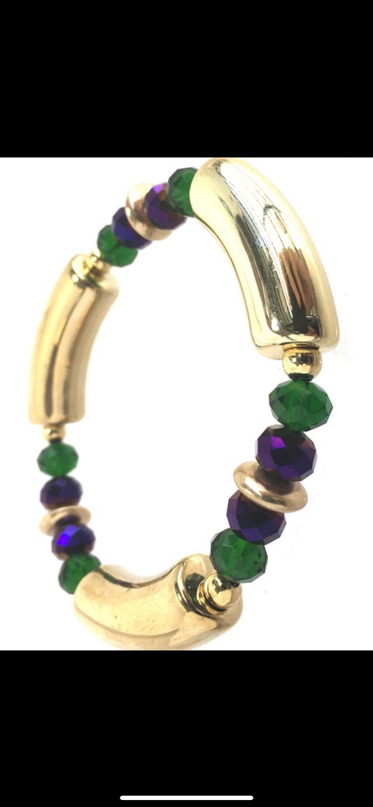 Mardi Gras Bracelet