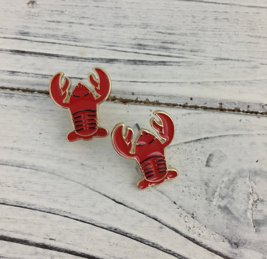 Crawfish Post Earrings