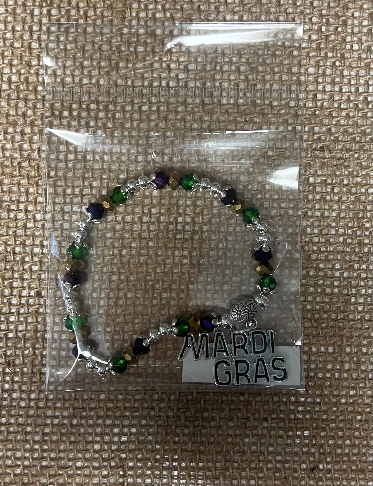 Mardi Gras Stretch Bracelet