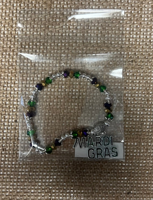 Mardi Gras Stretch Bracelet