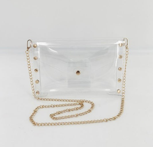Clear Crossbody and Clutch Bag