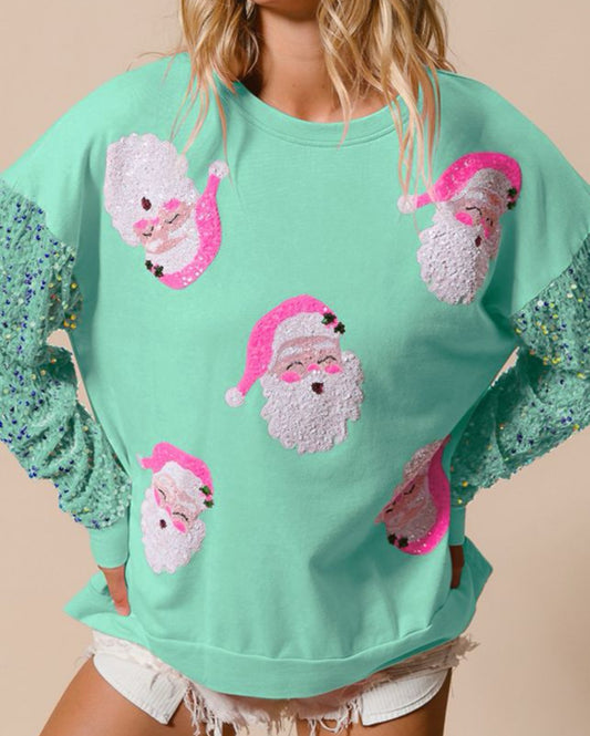 Santa Sequin Sweater