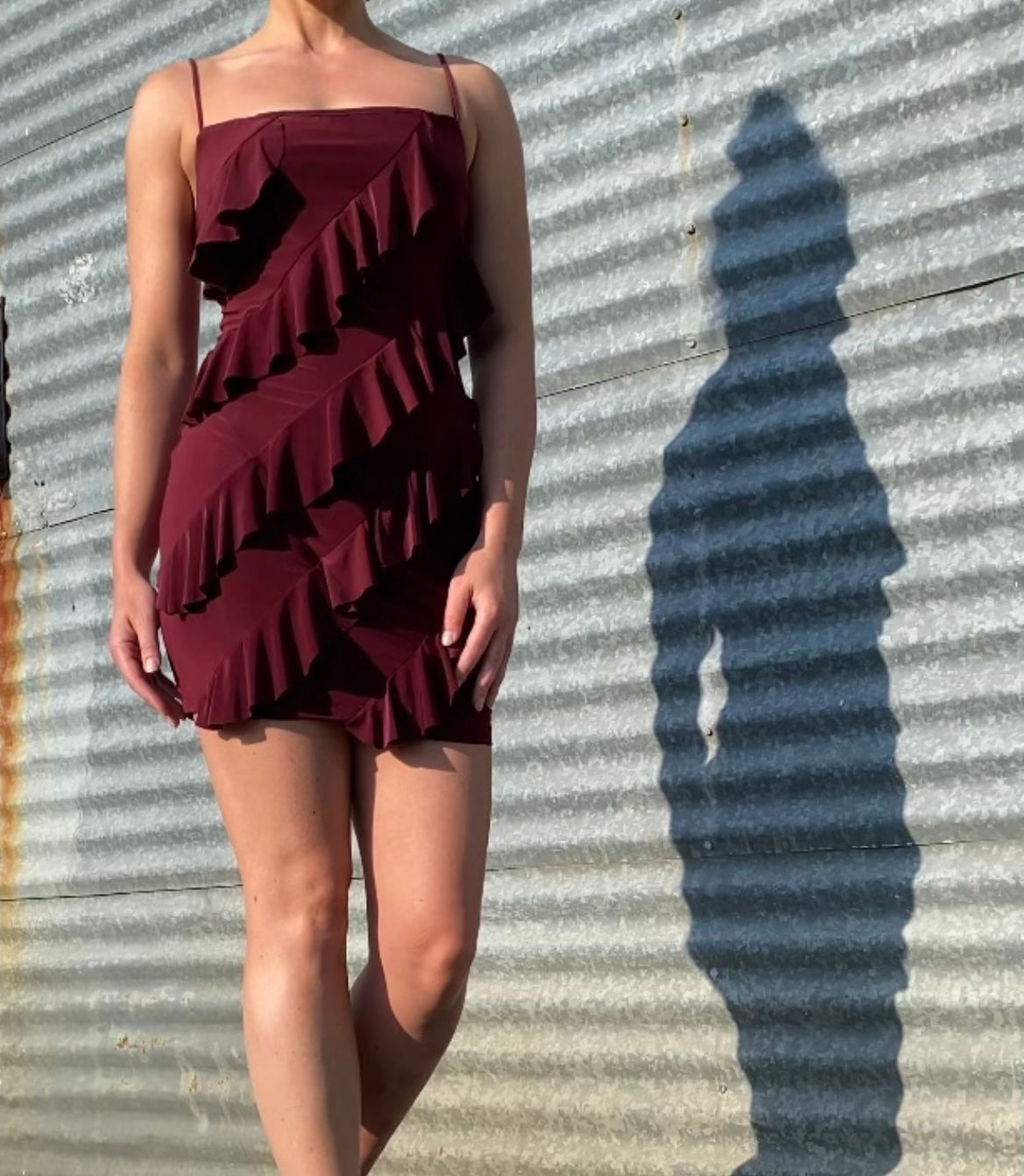 Ruffle BodyCon Mini Dress