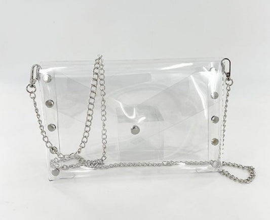 Clear Crossbody and Clutch Bag