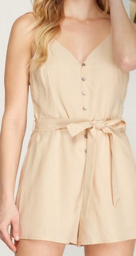 Flowy Button Down Romper