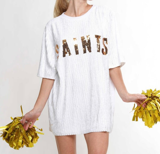Saints Sequin Mini Dress