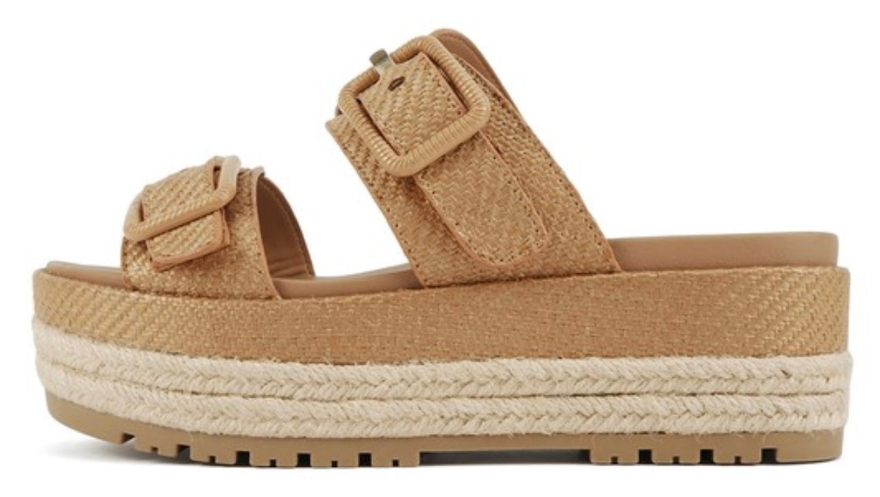 Chunky Platform Espadrille Wedge Sandal
