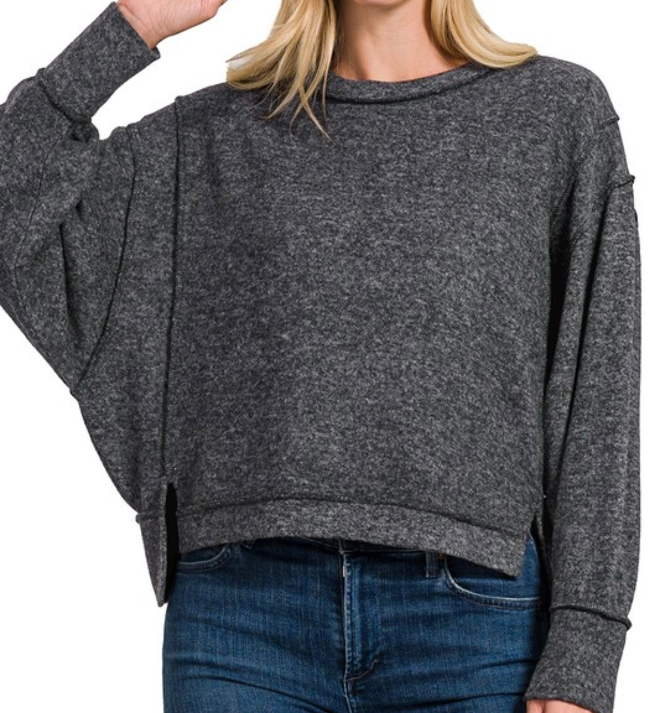 Brushed Hacci Sweatshirt