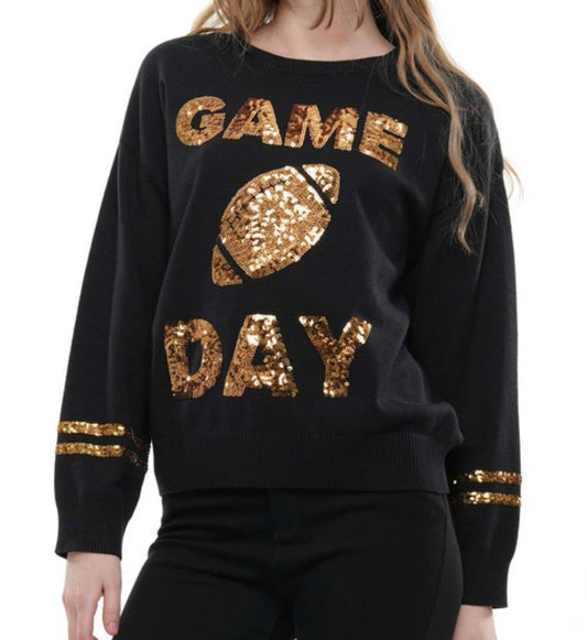 GameDay Football Sequin Sweater