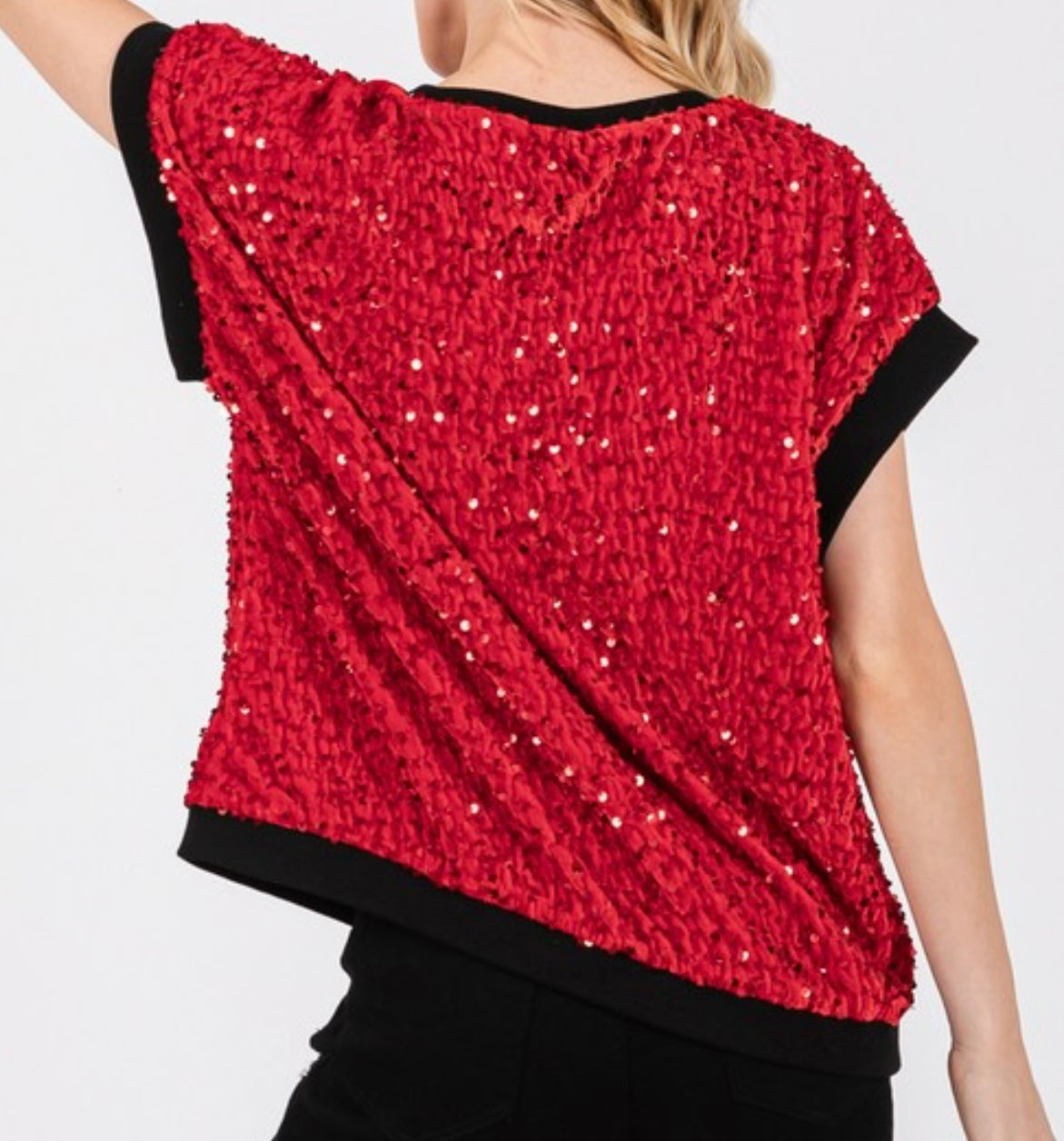 GameDay Velvet SequinTop