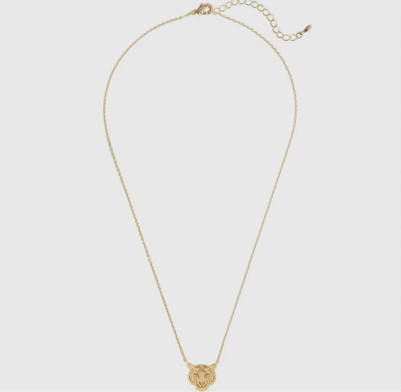 Tiger Face Necklace