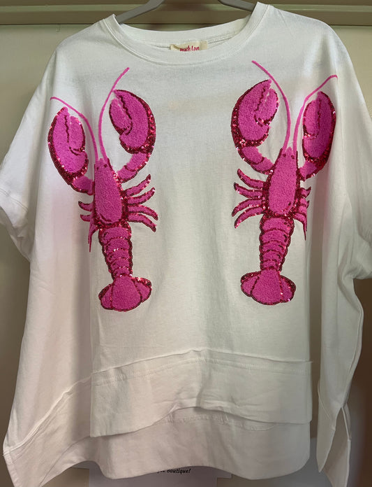 Crawfish Sequin Flowy Tee