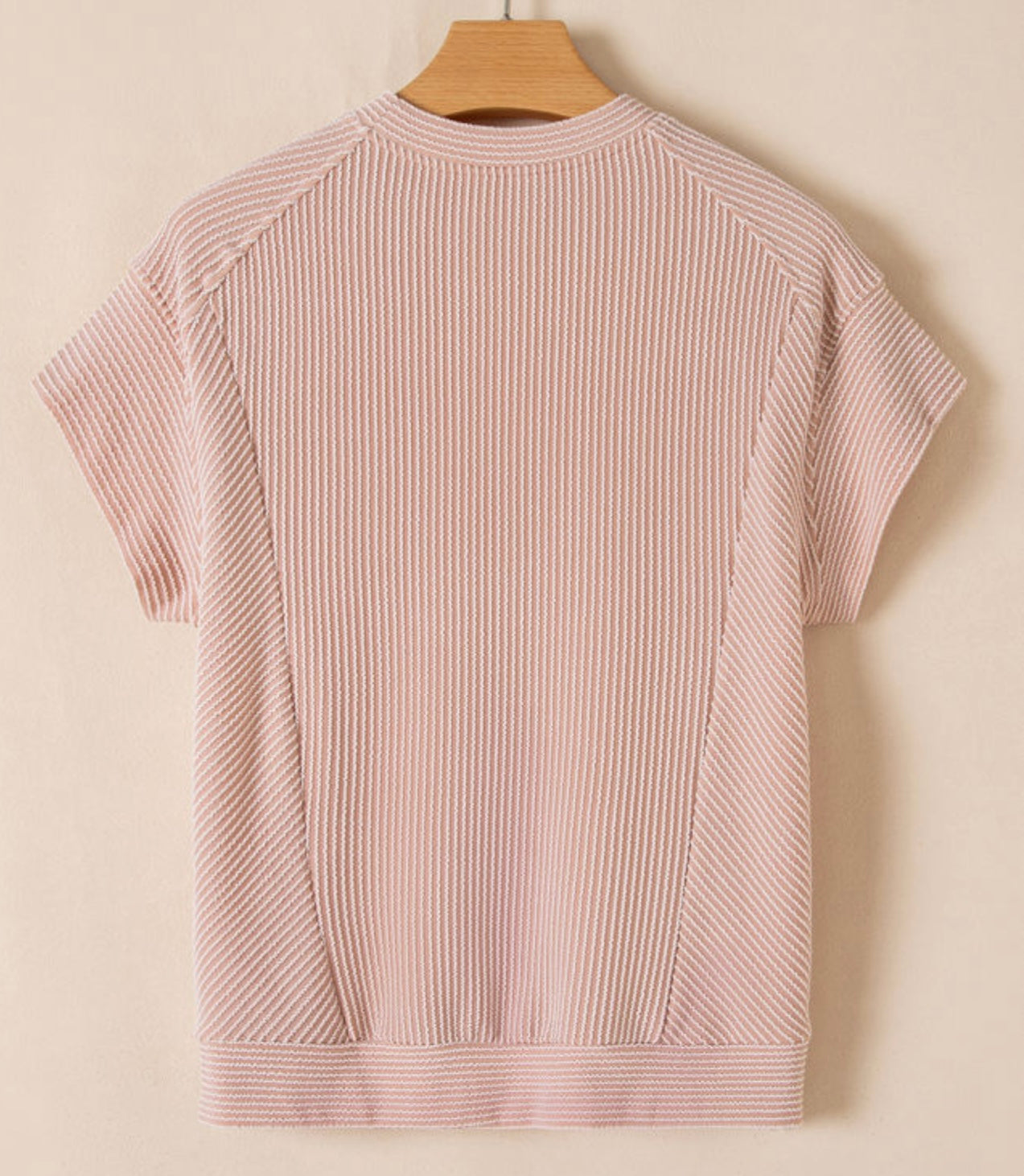 Corded Knot Short Sleeve T-Shirt and Wide Leg Pants Set