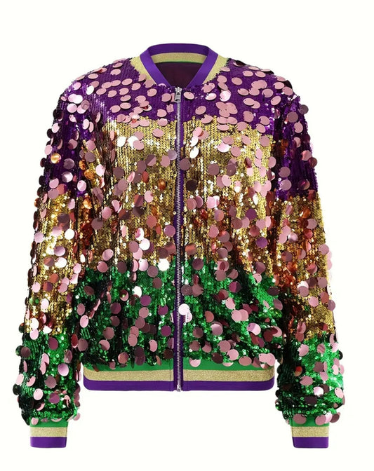 Mardi Gras Sequin Jacket