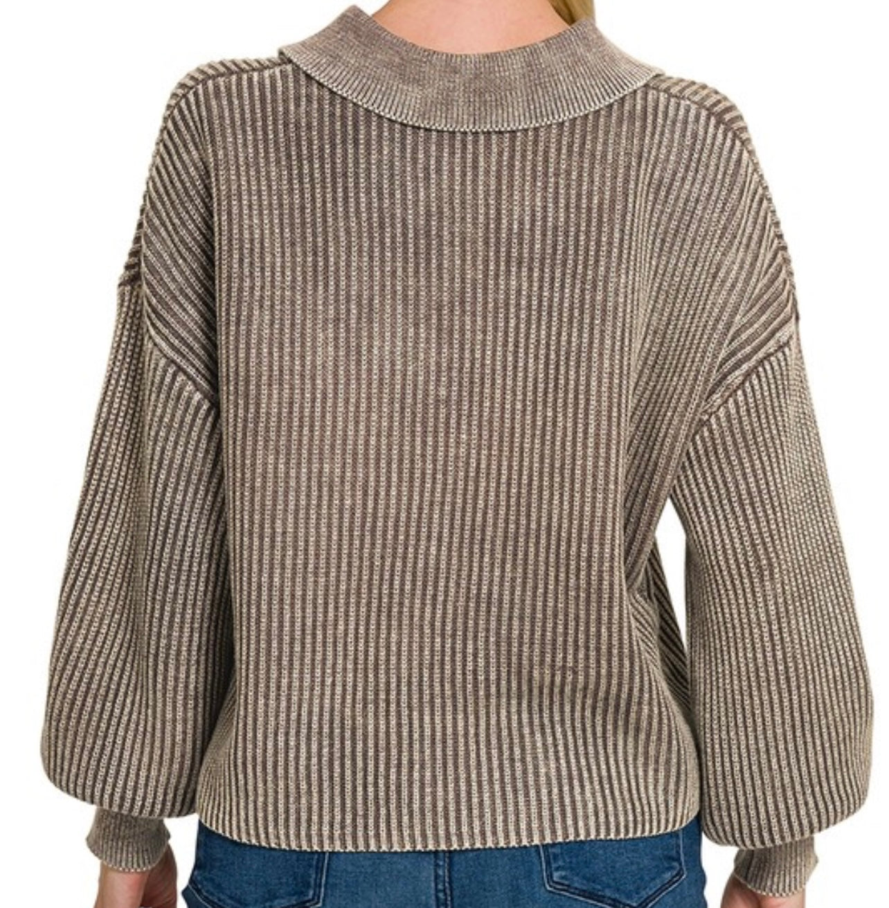 Collared Henley Sweater